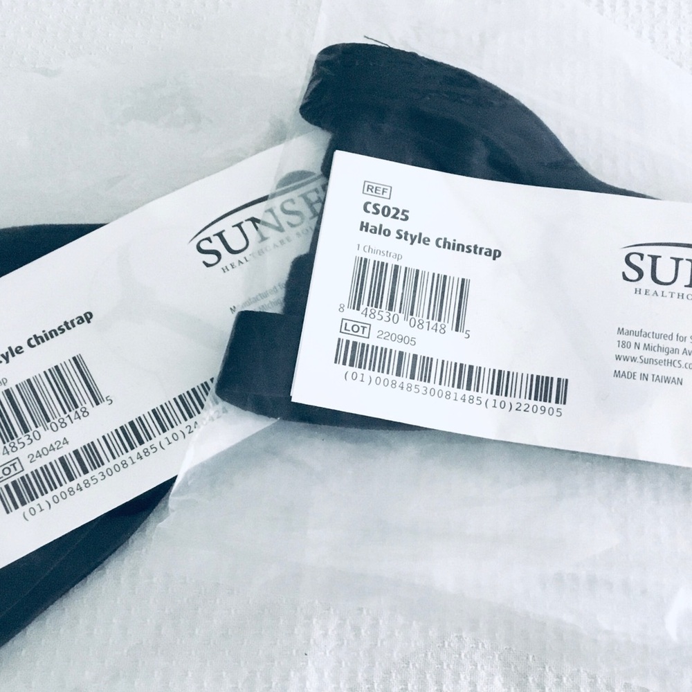 NEW SEALED 2X SUNSET HALO STYLE CHINSTRAP #CS025